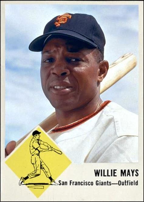1963 Fleer Willie Mays Sf Giants Baseball Giants Baseball Willie Mays