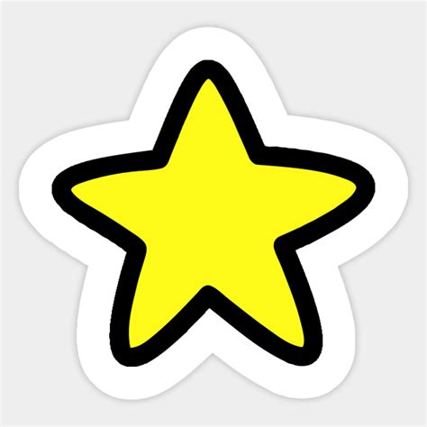 Little Yellow Star Yellow Star Sticker Teepublic