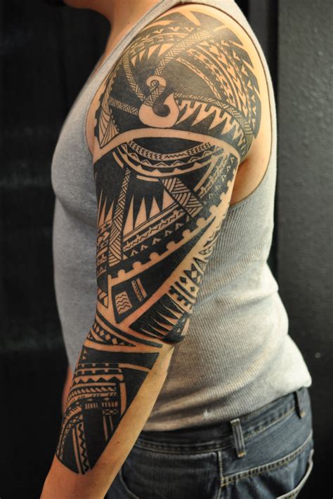 Hawaiian Polynesian Tribal Forearm Tattoos Polynesian Tattoos Designs