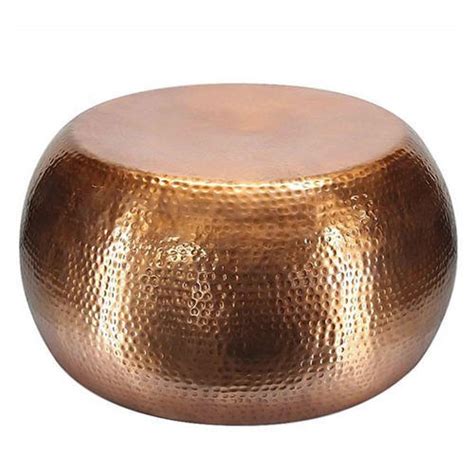 This product is sure to impress your guests and satisfaction is always guaranteed. Round Copper Hammered Coffee Table, Handicrafts World ...