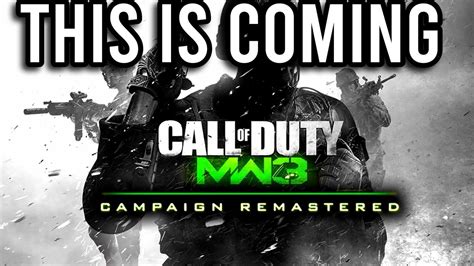 Mw3 Remastered Is Coming Whats Going On Youtube