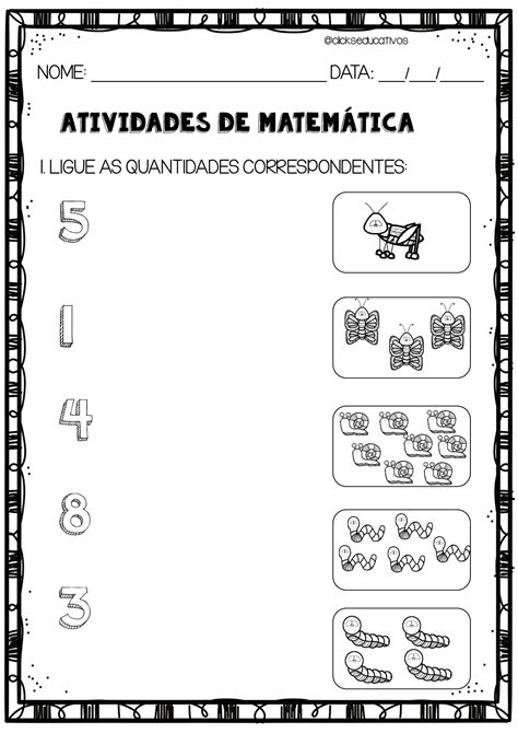 Atividades De Matematica Para Alfabetizar