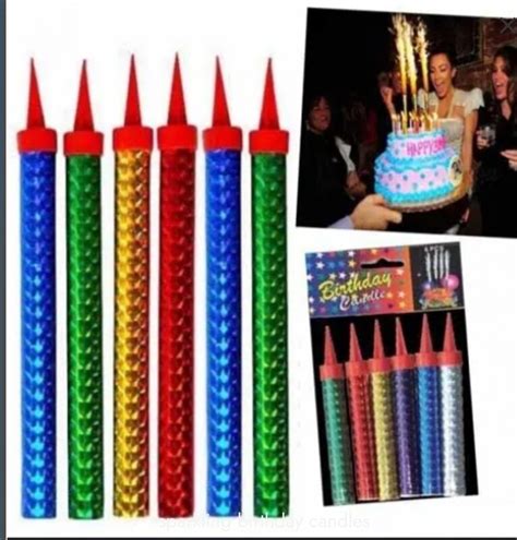 Sparkling Candles Pack Of 6 Pcs 20cm