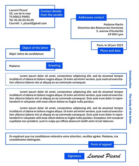 Plantilla De Carta Formal France Business Letter Exam