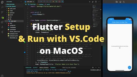 Flutter Setup Run With Visual Studio Code On Macos Youtube