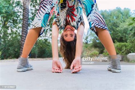 Woman Bending Over Rear View Stock Fotos Und Bilder Getty Images