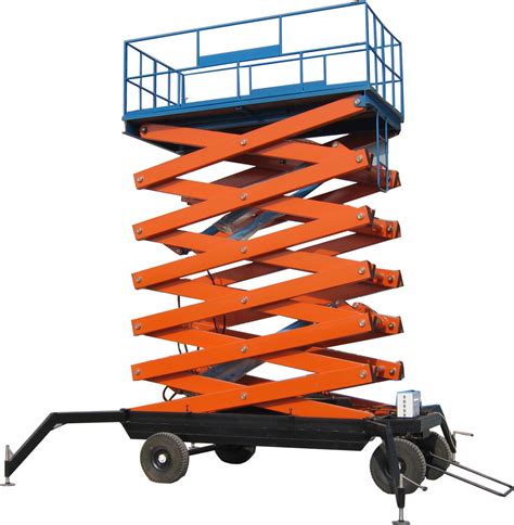 Scissor lifts use a control box with selector dials to move vertically and horizontally. China Movable Scissor Lift Platform, Elevating Platform ...