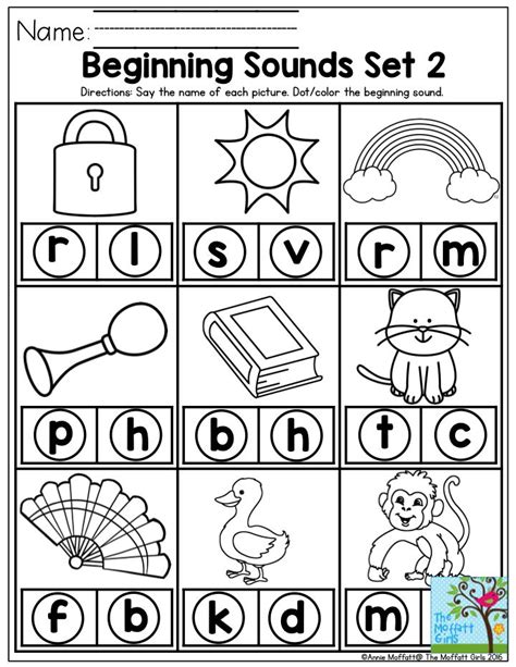 Alphabet Sounds Worksheet