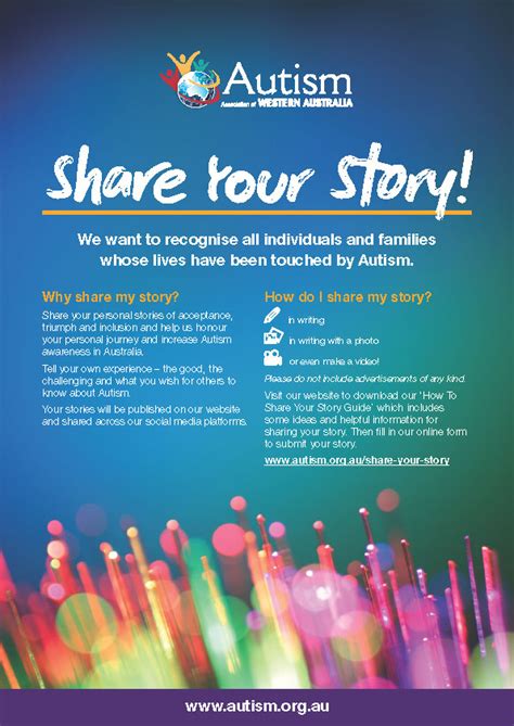 Share Your Story Autism Association Of Western Australia