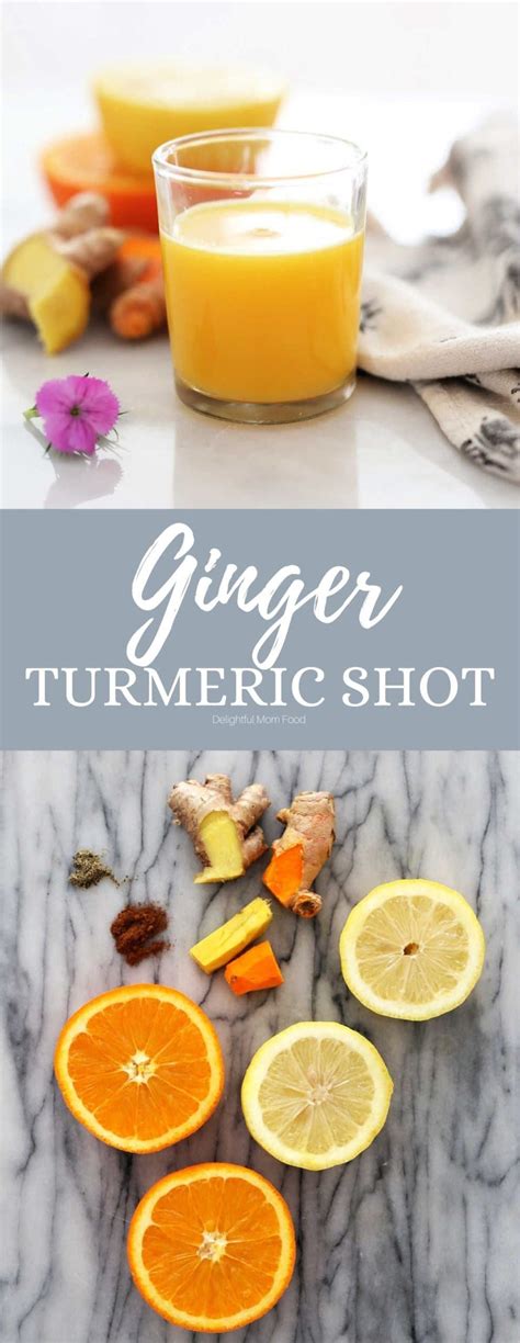 Ginger Turmeric Shot Blender Or Juicer Delightful Mom Food Recipe