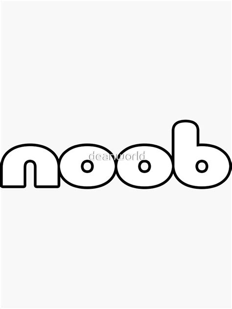Noob Gamer Black T Shirt Sticker For Sale By Deanworld Redbubble