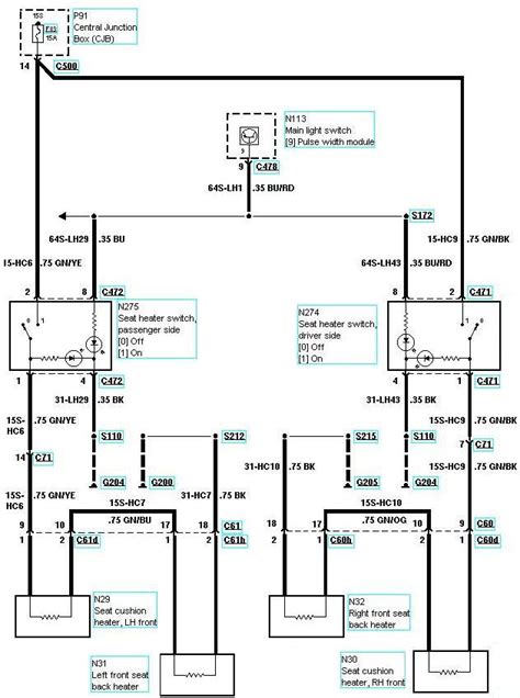 wiring up heated seats - Electrical (Mk3 Mondeo ...