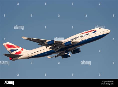 British Airways Boeing 747 Jumbo Jet Jet Airliner Plane G Civv Taking