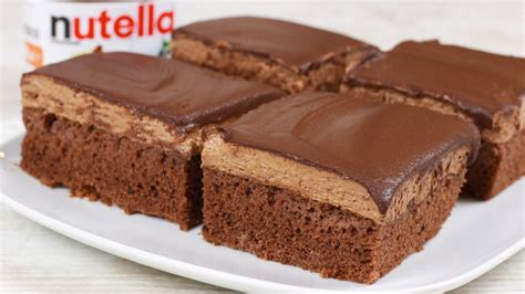Den teig in eine springform drücken und einen rand hochziehen. ﻿Saftige Nutella Schnitten - Cook Bakery