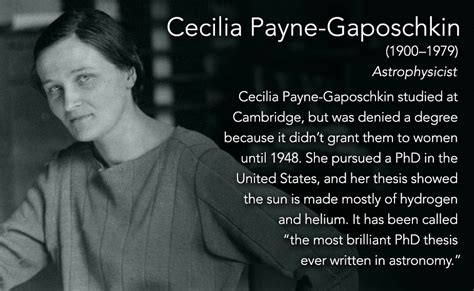 Elvisomar Cecilia Payne Gaposchkin 19001979 Astrophysicist