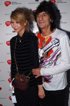 Ronnie Wood His Girlfriend Ekaterina Ivanova Editorial Stock Photo