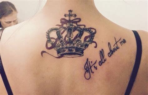 Queen of hearts with banner tattoo style. 25+ Awesome Queen Crown Tattoos
