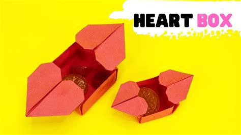 How To Make An Origami Heart Box Easy Origami Youtube