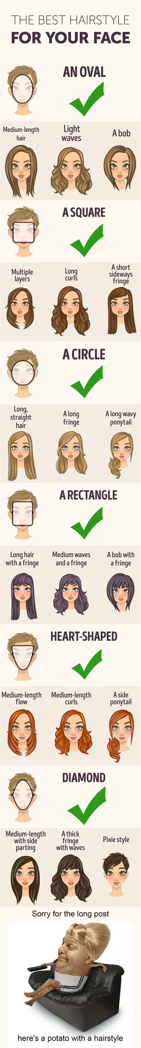 The Best Hairstyle For Your Face Shape 9GAG