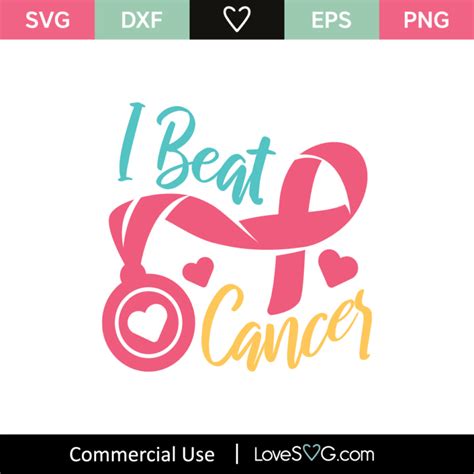 I Beat Cancer Svg Cut File