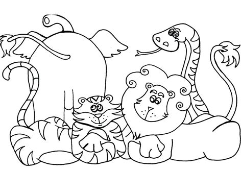 Zoo Animal Coloring Pages at GetColorings.com | Free printable