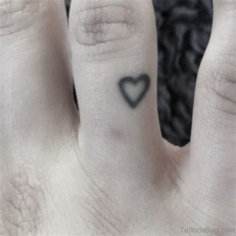 41 Awesome Love Heart Tattoos On Finger Tattoo Designs