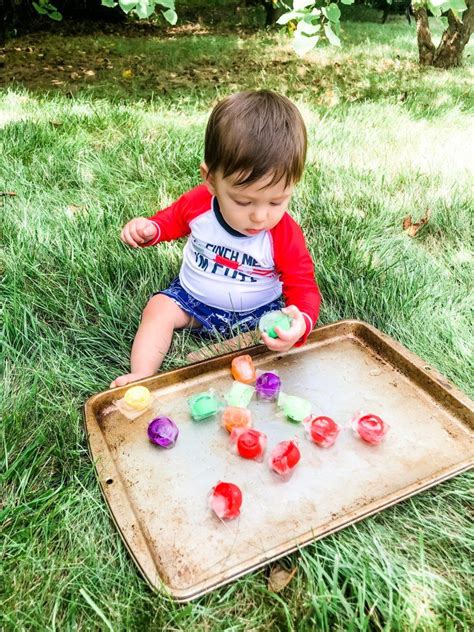 Easy Frozen Toy Outdoor Sensory Baby Activity Teaching Littles