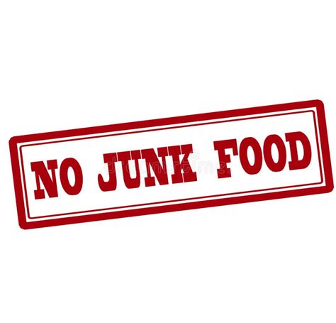 No Junk Food Stock Illustration Illustration Of Lumber 82273118