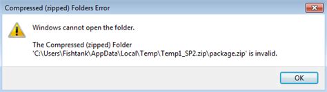 Windows Cannot Open Folder Zip Is Invalid Fishtank Consulting