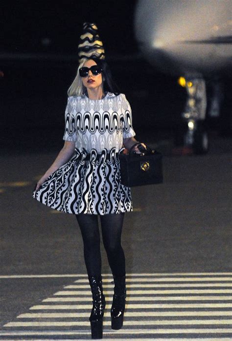 The singer, who performed the national anthem at today's ceremony, arrived at the presidential inauguration wearing a custom schiaparelli haute couture look designed by daniel roseberry. To celebrate Lady Gaga's 26th birthday we present her best ...