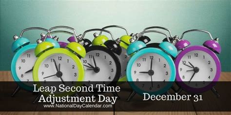 Leap Second Time Adjustment Day December 31 Leap