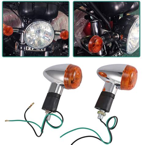 2x Motorcycle Bullet Indicator Bulb Turn Signal Light For Harley