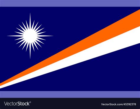 marshall islands flag design royalty free vector image