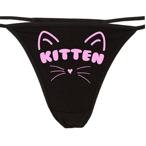 Kitten Flirty Cgl Thong Show Your Slutty Side Choice Of Colors Etsy