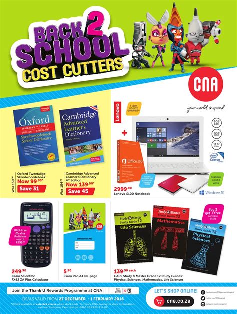 Back To School Catalogue 27 December 2015 1 February 2016 By Cna Issuu