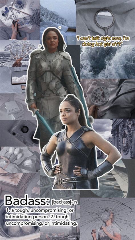 Aesthetic Collage Valkyrie Marvel Studios Mcu Thor Badass