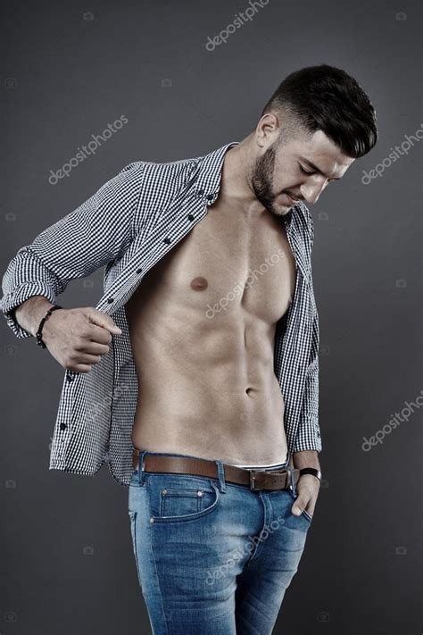 Man With Unbuttoned Shirt — Stock Photo © Xalanx 57213841