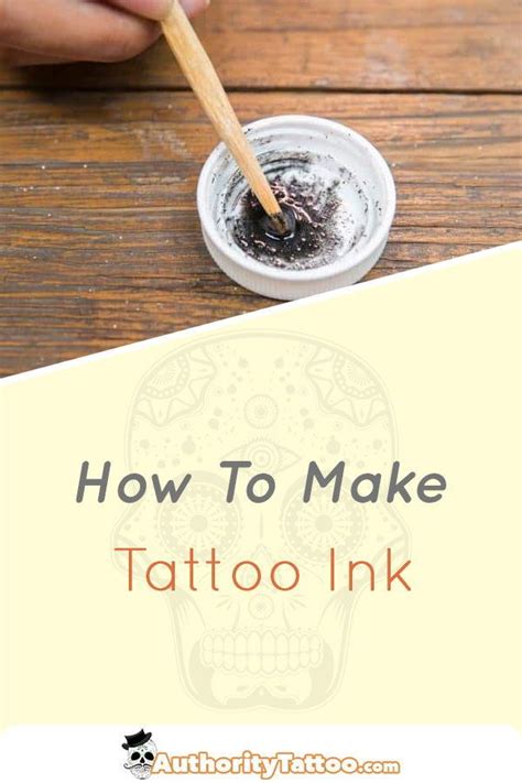 Homemade Tattoo Ink Artofit