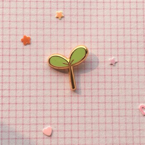 Lil Sprout Enamel Pin — Tiny Plant Enamel Pins Enamel Pin Collection