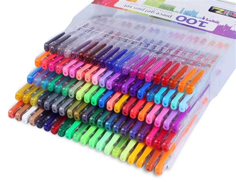 Lolliz Gel Pens 100 Unique Colors Gel Pen Tray Set Gel Pens