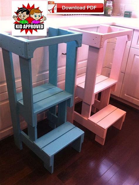 In this tutorial, you'll see step by step how to create a kitchen helper stool for your toddler. Safe Kids Learning Tower Plan /Toddler Tower PDF Plan/DIY ...