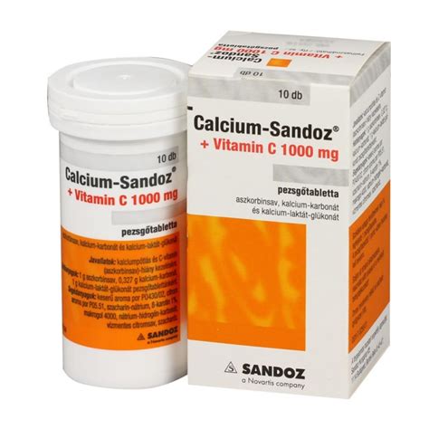 5.0 out of 5 stars 2. Calcium-Sandoz + Vitamin C 1000mg pezsgőtabletta 10x ...