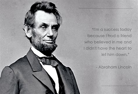 Abraham Lincoln Poster Photo Picture Framed Quote Im A Success Today