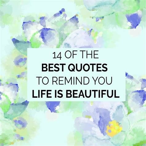 14 Beautiful Quotes On Life And Sayings On How Life Is Beautiful