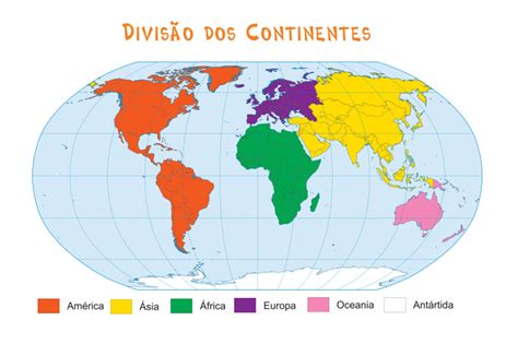 As Divisões Territoriais Representadas No Mapa Do Continente Askschool