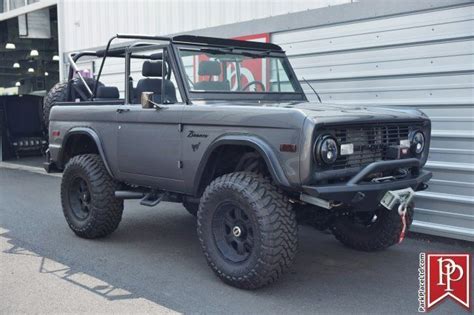 1976 Ford Bronco Custom Urban Gear Build Gunmetal Grey For Sale