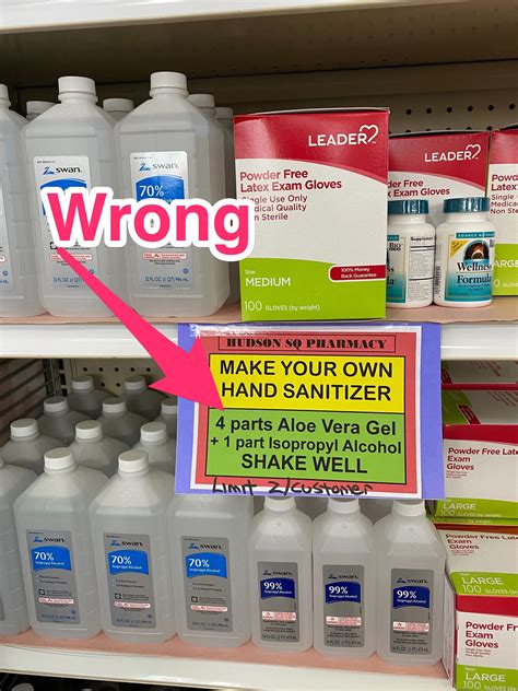 Homemade sanitizer with essential oil. A pharmacy tried to help people make their own hand ...