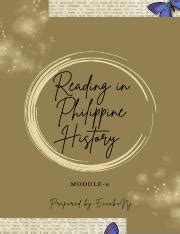 Module 6 Pdf Reading In Philippine History MODULE 6 Prepared By