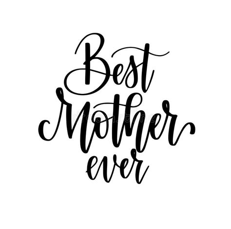 Best Mom Ever Vector Calligraphy Design Posters Greeting Card Mother