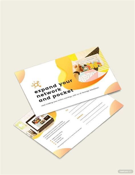 Social Media Marketing Postcard Template In Publisher Word Psd Pages